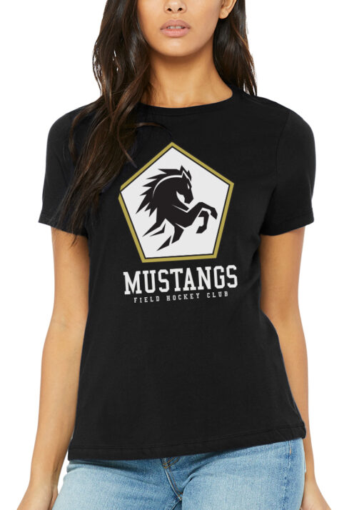Black Mustangs Pentagon Logo Unisex T-Shirt (4 Colors) - Image 4