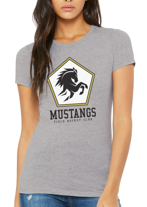 Black Mustangs Pentagon Logo Unisex T-Shirt (4 Colors) - Image 2