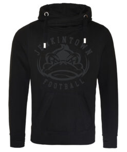 Dark Duck Cross Neck Hoodie