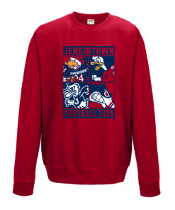 Jenkintown Mascots Crew Neck Sweatshirt - Red