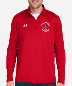 Men's Split J Pocket 1/4 Zip - Red