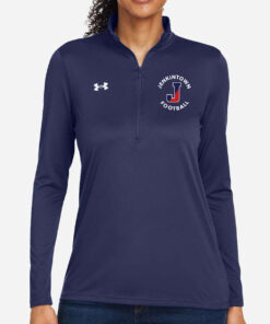 Women's Split J Pocket 1/4 Zip - Navy