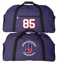 Jenkintown Football Duffle Bag Navy w/Player Number